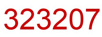 Number 323207 red image