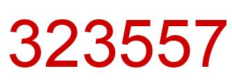 Número 323557 imagen rojo