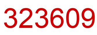 Number 323609 red image