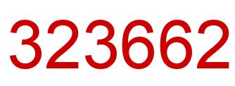 Number 323662 red image