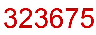 Number 323675 red image