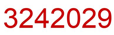 Number 3242029 red image