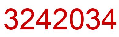 Número 3242034 imagen rojo