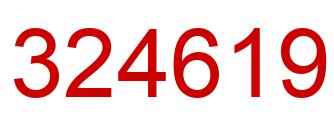 Number 324619 red image