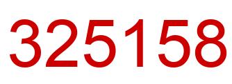 Número 325158 imagen rojo