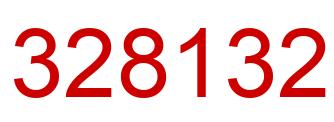 Number 328132 red image