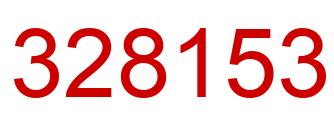 Number 328153 red image