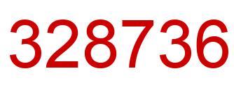Number 328736 red image