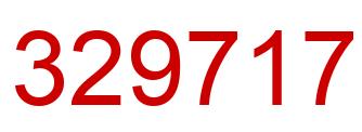 Number 329717 red image