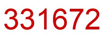 Número 331672 imagen rojo
