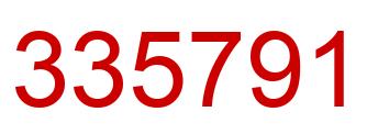 Number 335791 red image