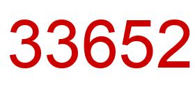 Número 33652 imagen rojo