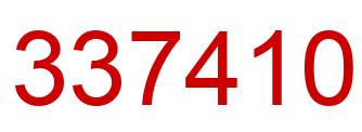 Number 337410 red image