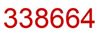 Number 338664 red image