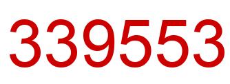 Número 339553 imagen rojo