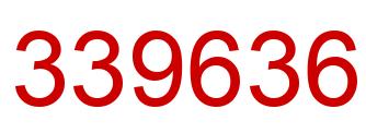 Number 339636 red image