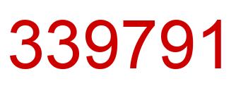 Number 339791 red image