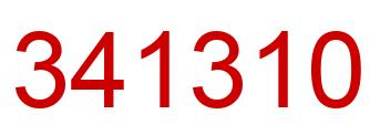 Number 341310 red image