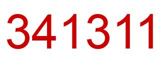Number 341311 red image