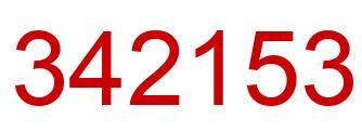 Number 342153 red image