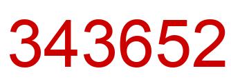 Número 343652 imagen rojo