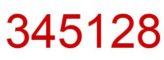 Number 345128 red image