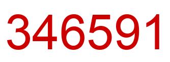 Number 346591 red image