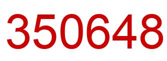 Number 350648 red image