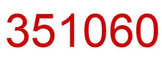 Número 351060 imagen rojo