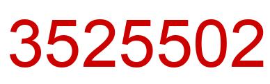 Número 3525502 imagen rojo