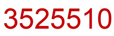 Number 3525510 red image