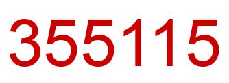 Number 355115 red image