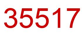 Number 35517 red image