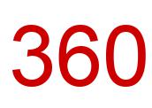 Número 360 imagen rojo