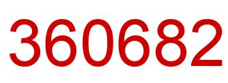 Número 360682 imagen rojo