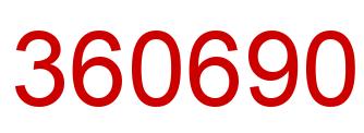 Number 360690 red image