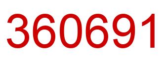 Number 360691 red image