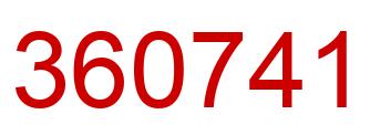 Número 360741 imagen rojo