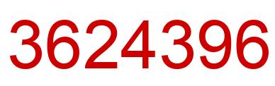 Number 3624396 red image