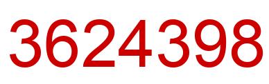 Número 3624398 imagen rojo
