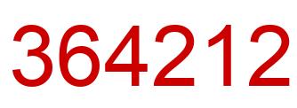 Número 364212 imagen rojo