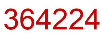 Number 364224 red image