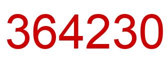 Number 364230 red image