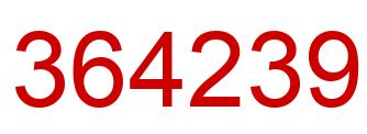 Number 364239 red image