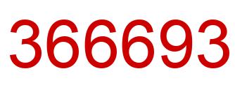 Number 366693 red image