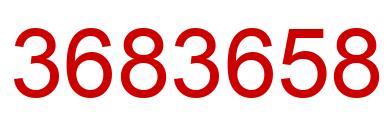 Number 3683658 red image