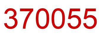 Número 370055 imagen rojo