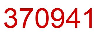 Number 370941 red image