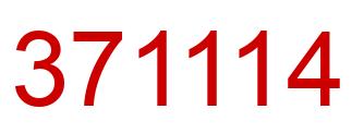 Number 371114 red image