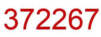 Number 372267 red image